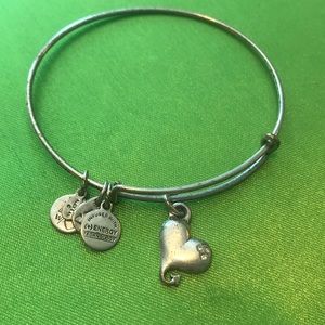 ALEX AND ANI HEART SILVER BRACELET
